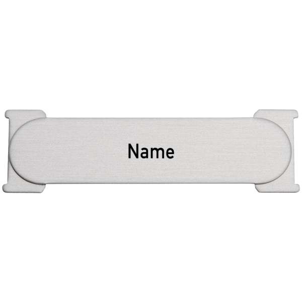 RSA1 ALU Namensschild mit Gravur 