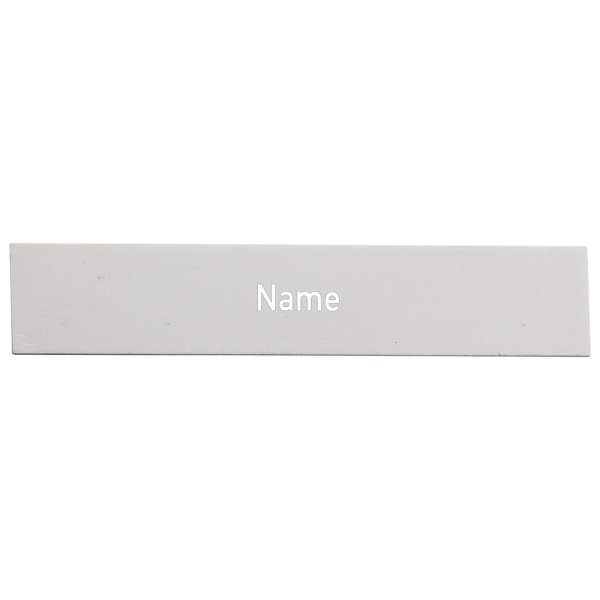 Namensschildeinlage RSA2 und NS09 mit Gravur