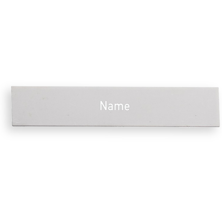 Namensschildeinlage RSA2 und NS09 mit Gravur