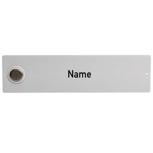 RSA2-kompakt ALU-Namensschild mit Klingelknopf mit Gravur
