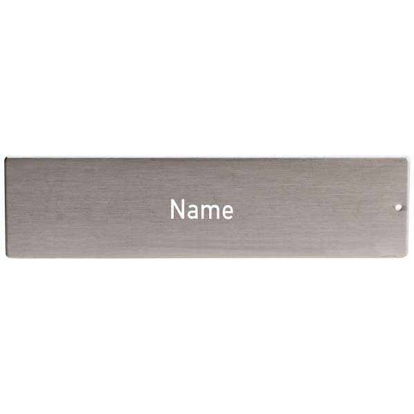 RSA2 Edelstahl Namensschild mit Gravur