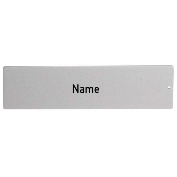 RSA2 ALU Namensschild mit Gravur