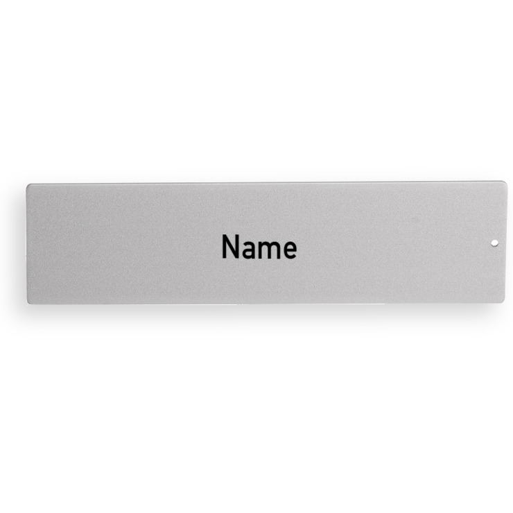 RSA2 ALU Namensschild mit Gravur