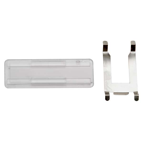 Namensschild 65x22mm mit Feder für Entnahmetüre (50 Stück)