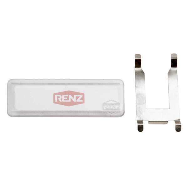Namensschild 65x22mm mit Feder für Entnahmetüre 