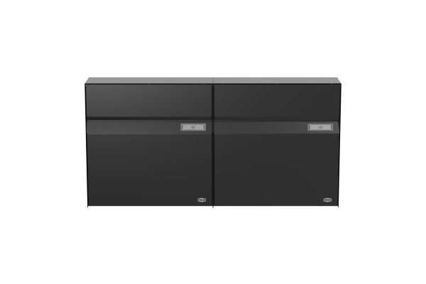 RENZ Briefkasten Erwin Tiefschwarz mit NS92 Namensschild 2-Teilig