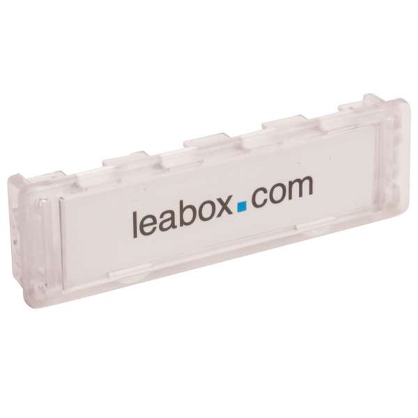 Leabox Namensschild 75x22mm 