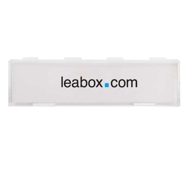 Leabox Namensschild-Abdeckung 