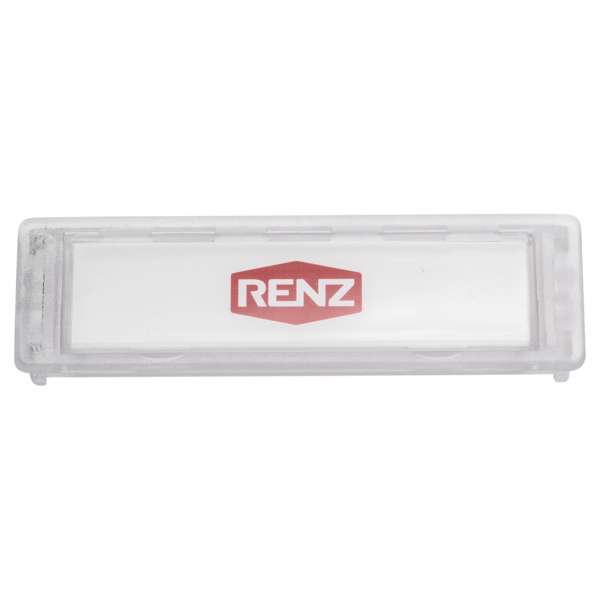 Namensschild NS92 Standard 75x22mm, Glasklar