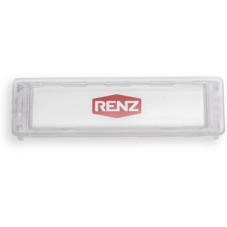 Namensschild NS92 Standard 75x22mm, Glasklar
