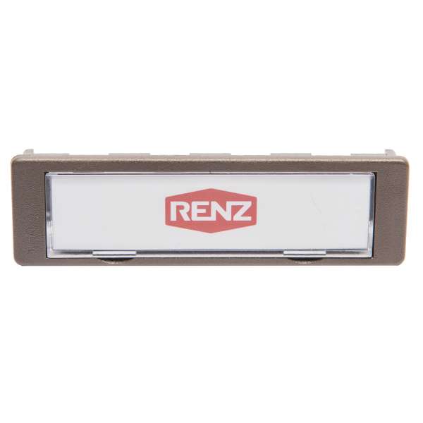 Namensschild NS92 Standard 75x22mm, Quarzgrau