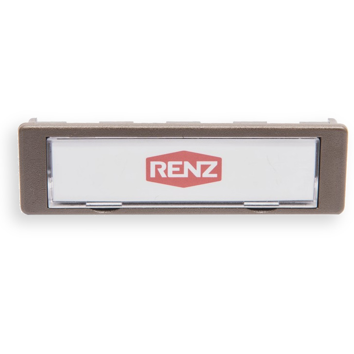 Namensschild NS92 Standard 75x22mm, Quarzgrau
