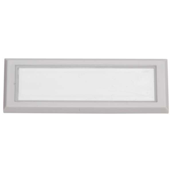 Namensschild 57,5x20mm grau