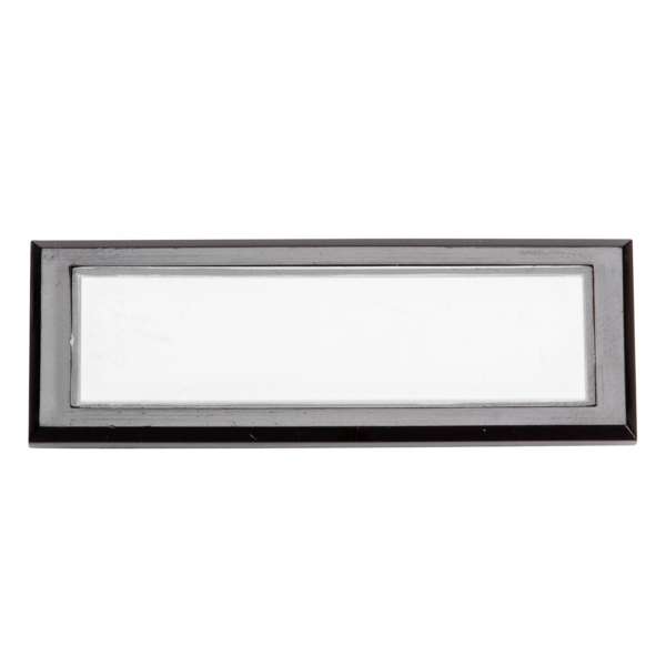 Namensschild 57,5x20mm schwarzbraun