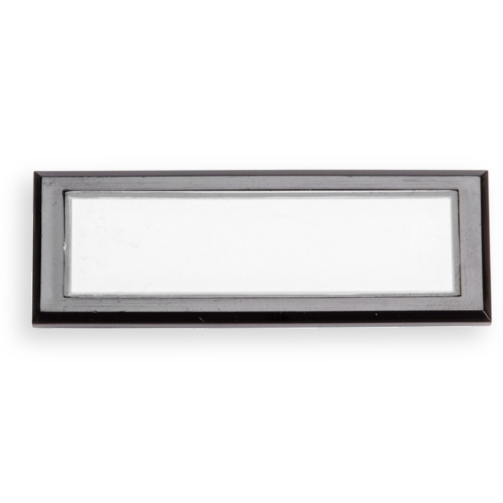 Namensschild 57,5x20mm schwarzbraun