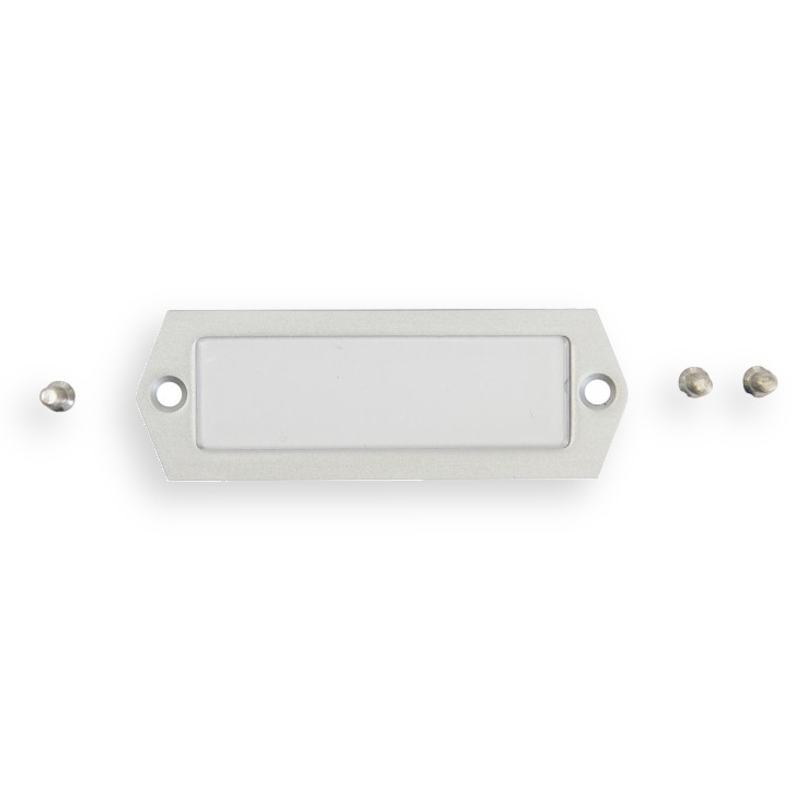Namensschild 58x20mm ALU-Rahmen