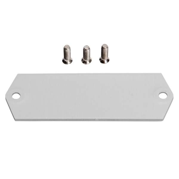 Namensschild 58x20mm ALU