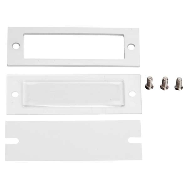 Namensschild 58x20mm ALU-Rahmen eckig
