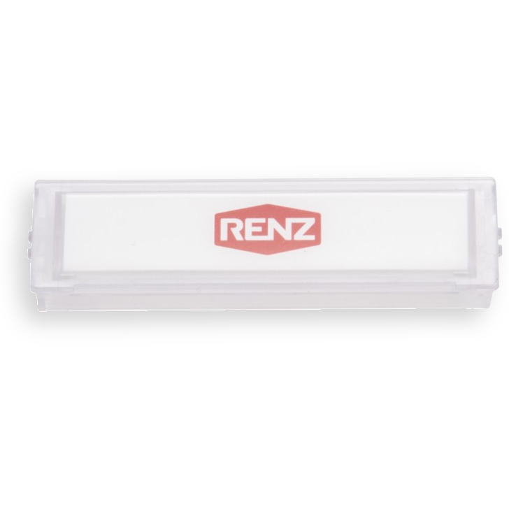 Namensschild NS09 Standard 75x19,5mm, Glasklar
