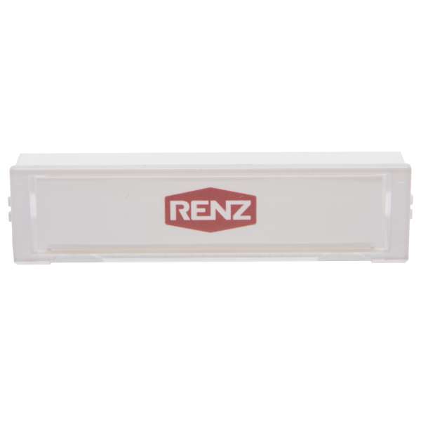 Namensschild NS09 Standard 75x19,5mm, Verkehrsweiß