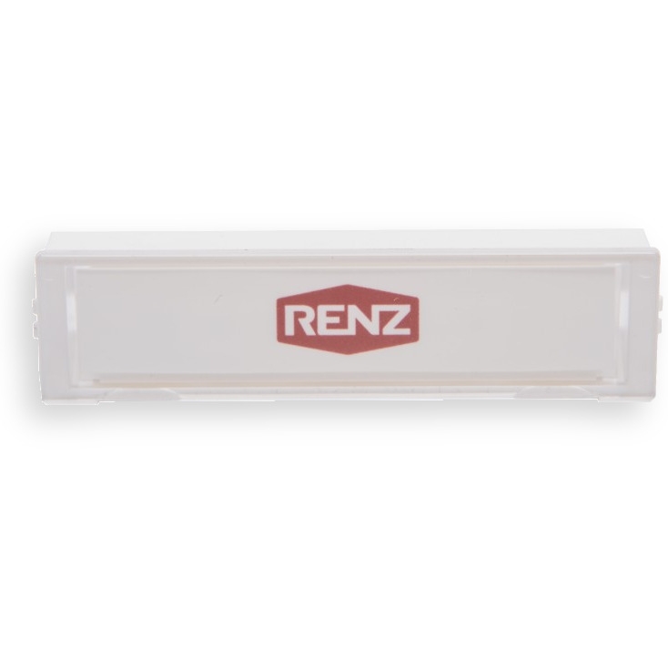 Namensschild NS09 Standard 75x19,5mm, Verkehrsweiß