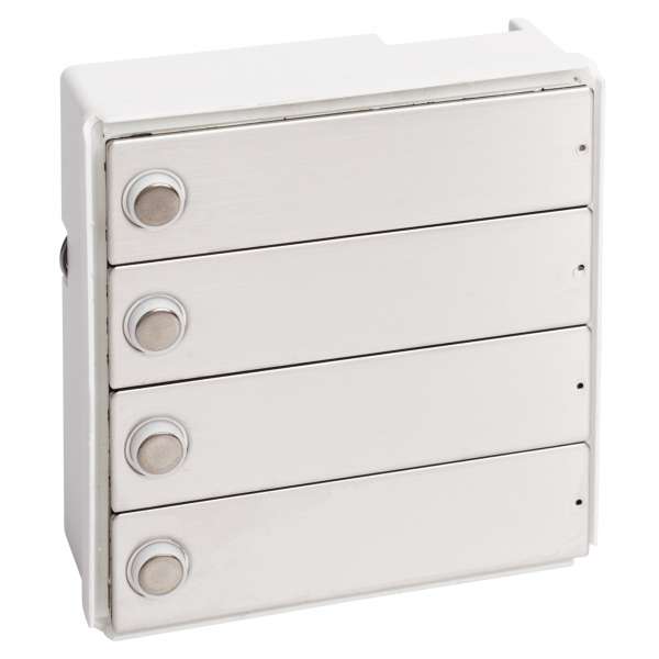 RSA2-kompakt Edelstahl Block (4x Klingel)