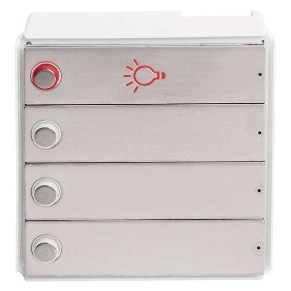 RSA2-kompakt Edelstahl Block (3x Klingel/1xLicht)