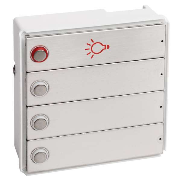 RSA2-kompakt Edelstahl Block (3x Klingel/1xLicht)