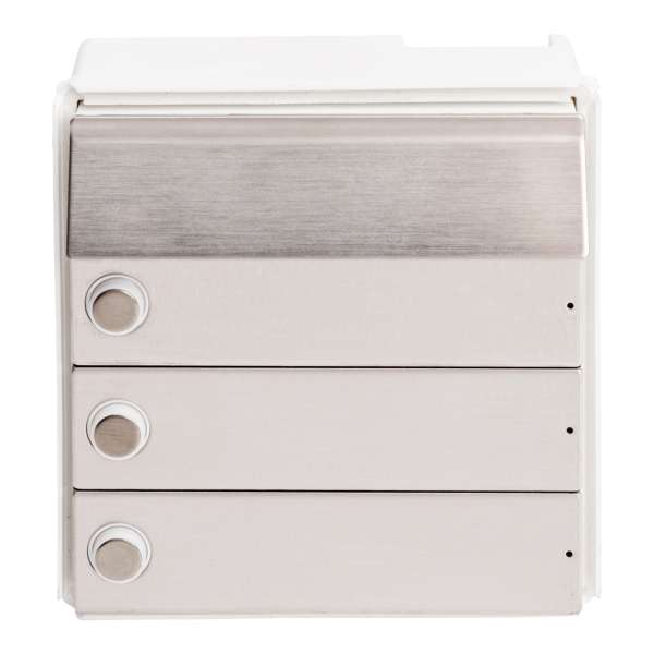 RSA2-kompakt Edelstahl Block (3x Klingel/1xBeleuchtung)
