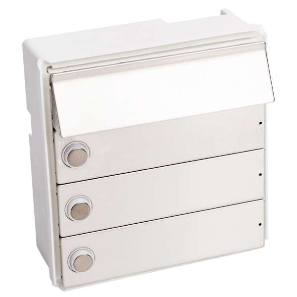 RSA2-kompakt Edelstahl Block (3x Klingel/1xBeleuchtung)