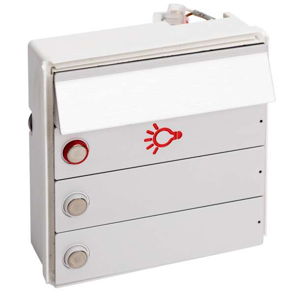 RSA2-kompakt ALU Block (2x Klingel/1xLicht/1xBeleuchtung)