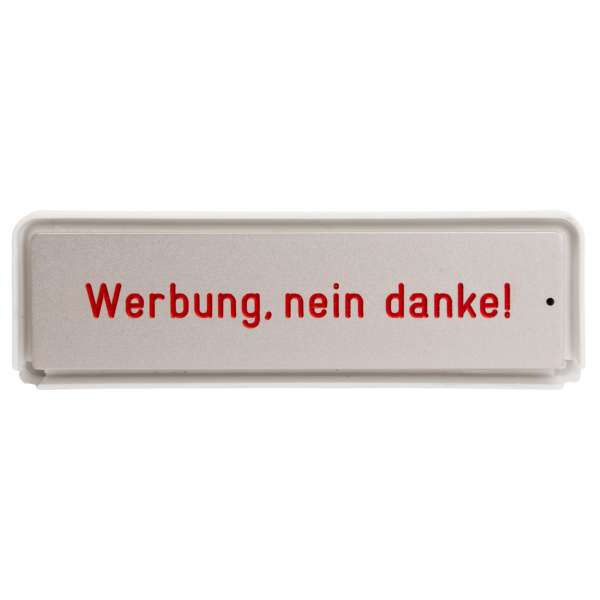 RSA2 ALU Namensschild (mit Gehäuse) Werbung nein