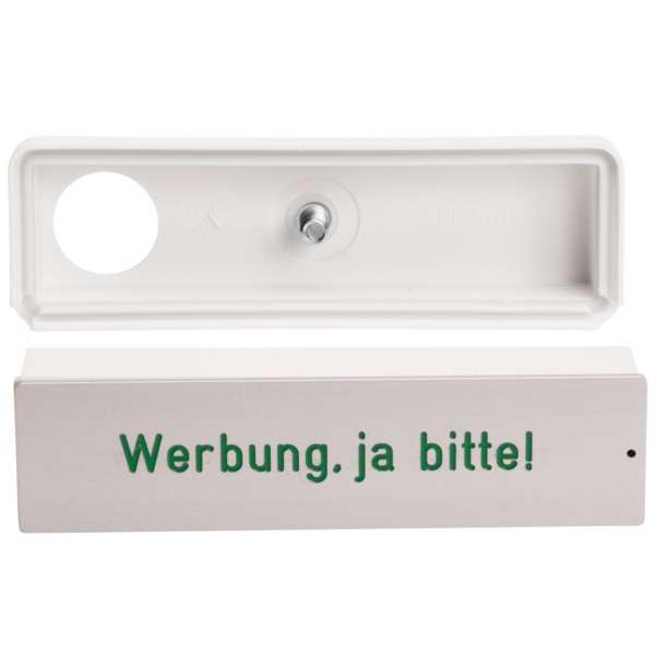RSA2 ALU Namensschild (mit Gehäuse) Werbung ja