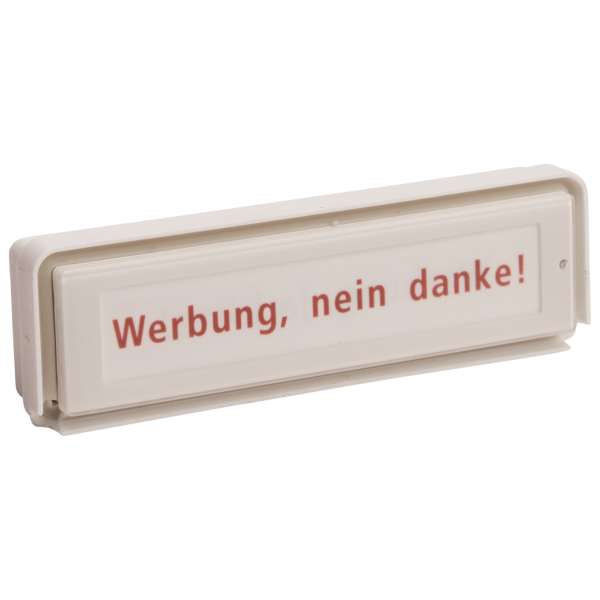 RSA2 Kunststoff Namensschild (mit Gehäuse) ohne Beleuchtung
Werbung ja/nein