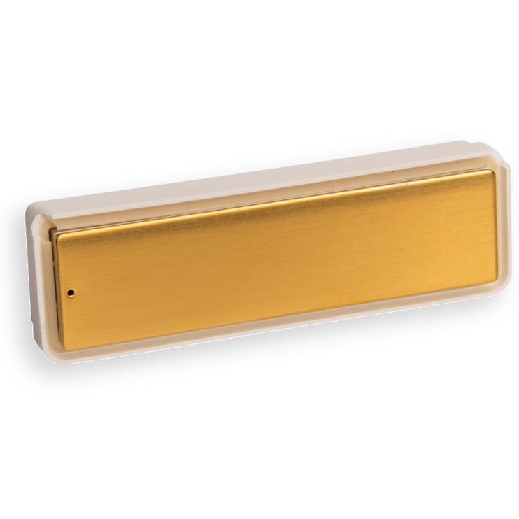 RSA2 Edelstahl Namensschild PVD-beschichtet (mit Gehäuse)