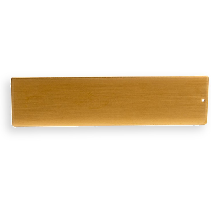 RSA2 Edelstahl Namensschild PVD-beschichtet