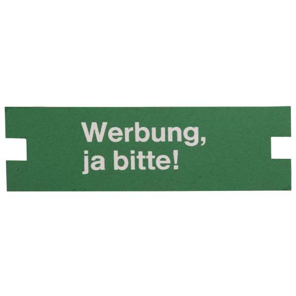 Werbungseinlage 74x23mm ja/nein
