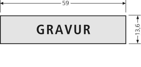 RSA2-kompakt Namensschildeinlage mit Gravur