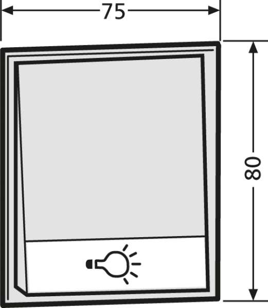 Lichtmodul (1x Licht), Quarzgrau