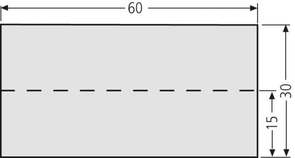 Namensschildeinlage 60x15mm