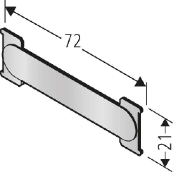 RSA1 Edelstahl Namensschild 