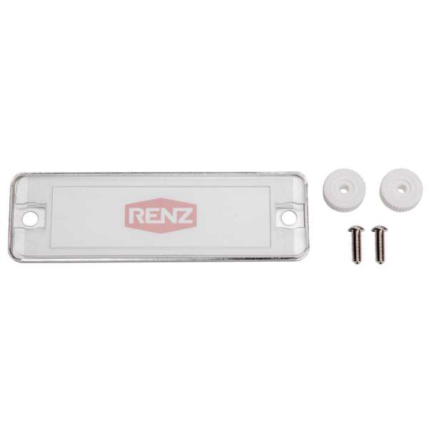 Namensschild Antivandalismus 83x26mm verschraubt (innen)
