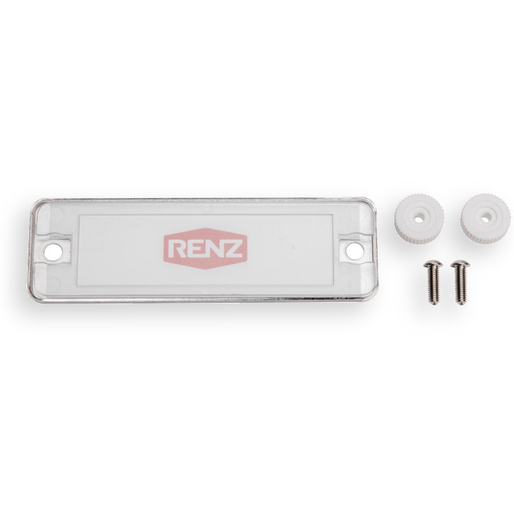 Namensschild Antivandalismus 83x26mm verschraubt (innen)