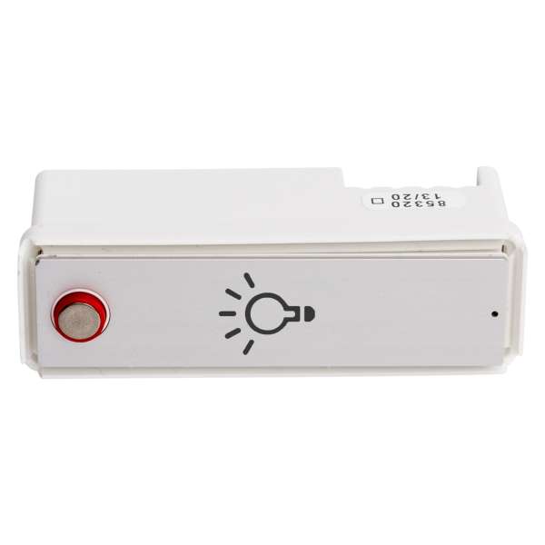 RSA2-kompakt ALU-Lichtschild mit Lichtknopf (mit Gehäuse) mit Laserbeschriftung