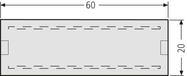 Namensschild 60x20mm