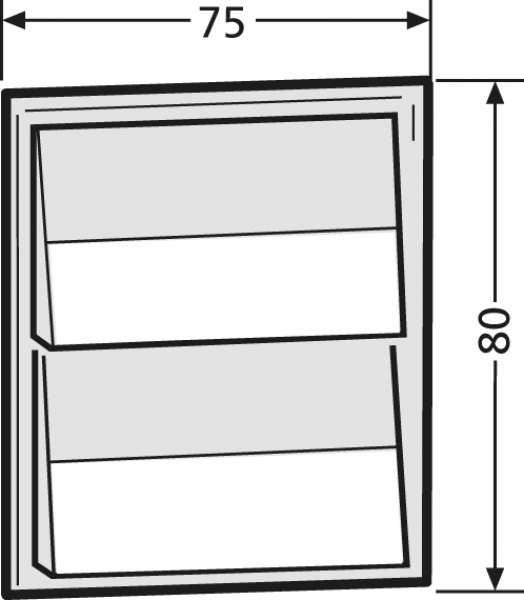 Klingelmodul (2xKlingel), Quarzgrau
