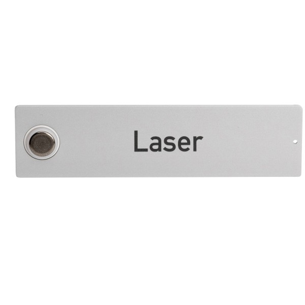 RSA2-kompakt ALU-Namensschild mit Klingelknopf mit Laserbeschriftung