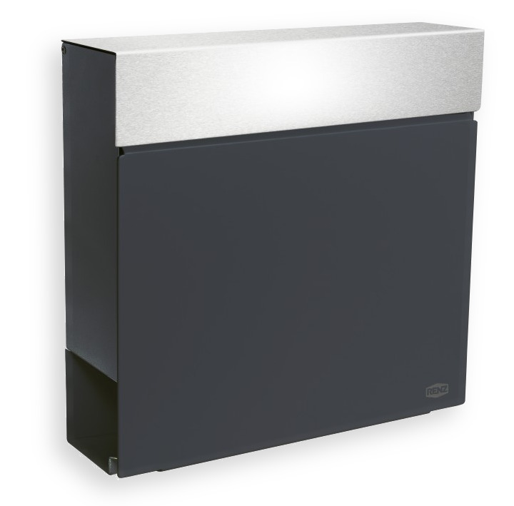 RENZ Skyline Briefkasten Cloud mit Zeitungsfach Anthrazitgrau