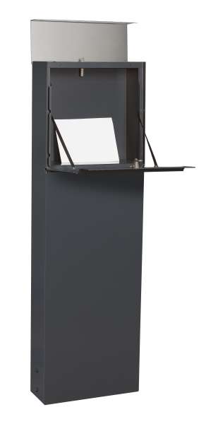 RENZ Skyline Briefkasten Stele Liberty Anthrazitgrau