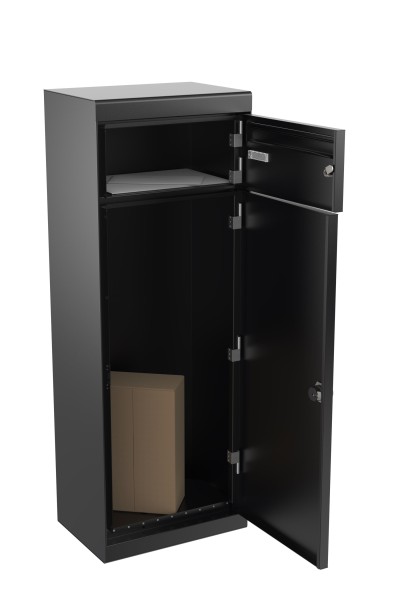 RENZ QUBO L (gerades Dach), Tiefschwarz